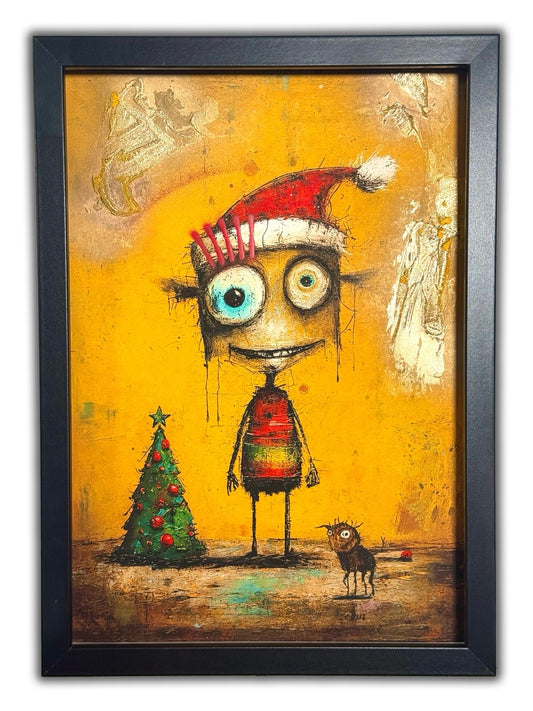 "Dimitri" - Feiertag Fratze Unikat + Gratis Rahmen