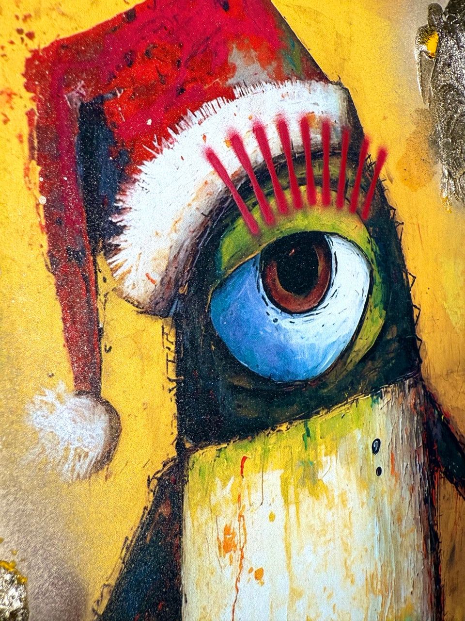 "Pingo" - Feiertag Fratze Unikat + Gratis Rahmen