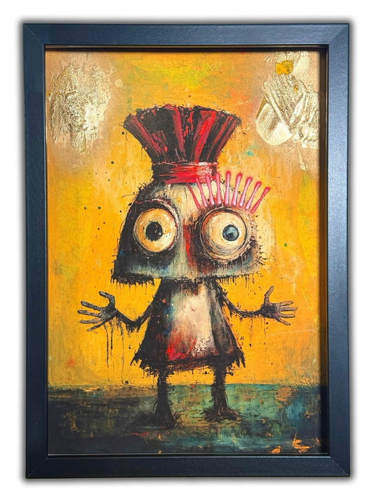 "Röstli" - Feiertag Fratze Unikat + Gratis Rahmen