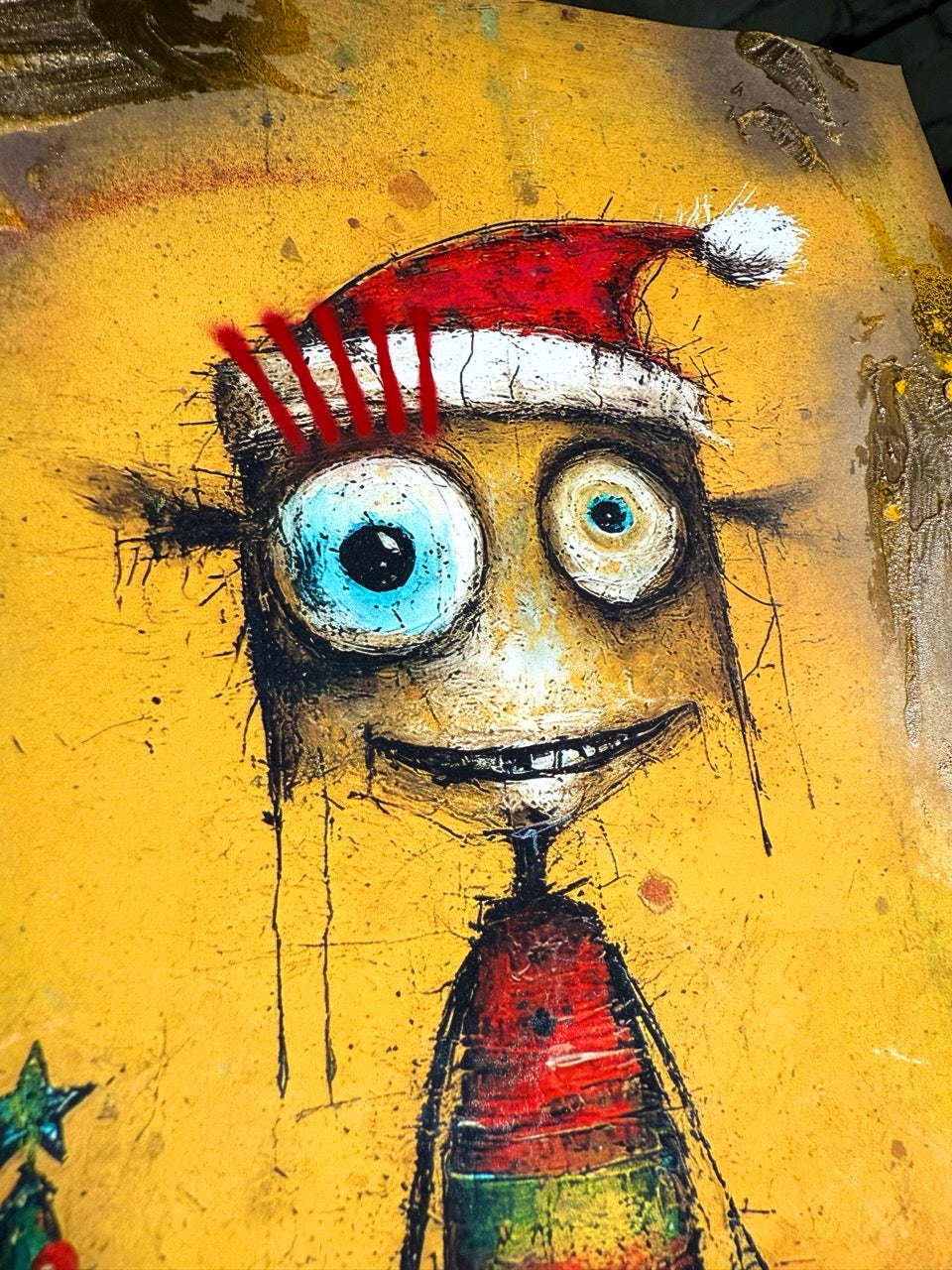 "Dimitri" - Feiertag Fratze Unikat + Gratis Rahmen