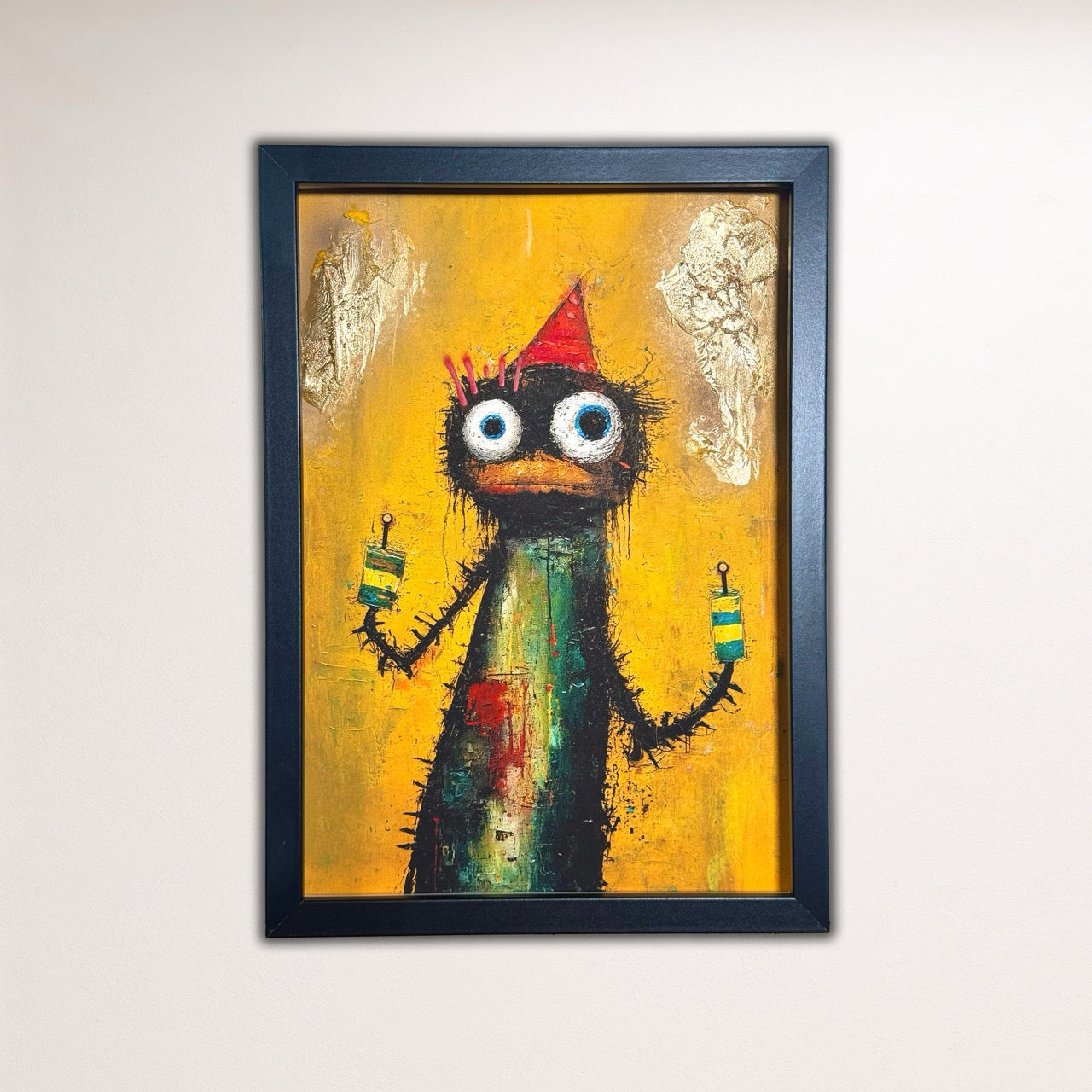 "Dimitri" - Feiertag Fratze Unikat + Gratis Rahmen