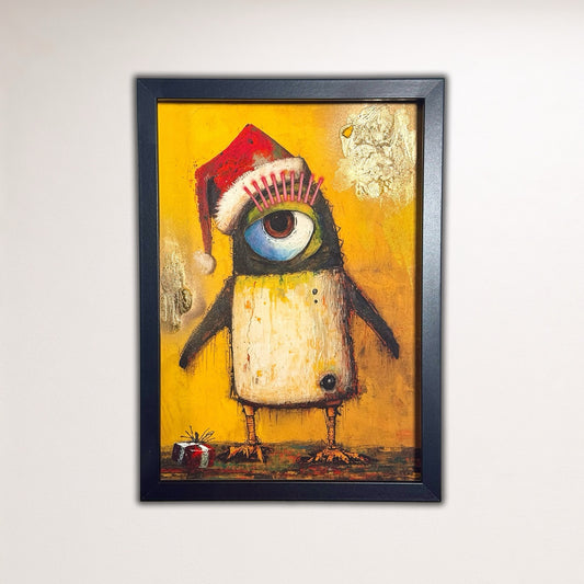 "Pingo" - Feiertag Fratze Unikat + Gratis Rahmen